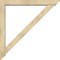 Ekena Millwork Traditional Traditional Rough Sawn Bracket w/ Offset Brace, Douglas Fir, 6"W x 48"D x 48"H BKT0604X48X48TRA01RDF - alternate 4